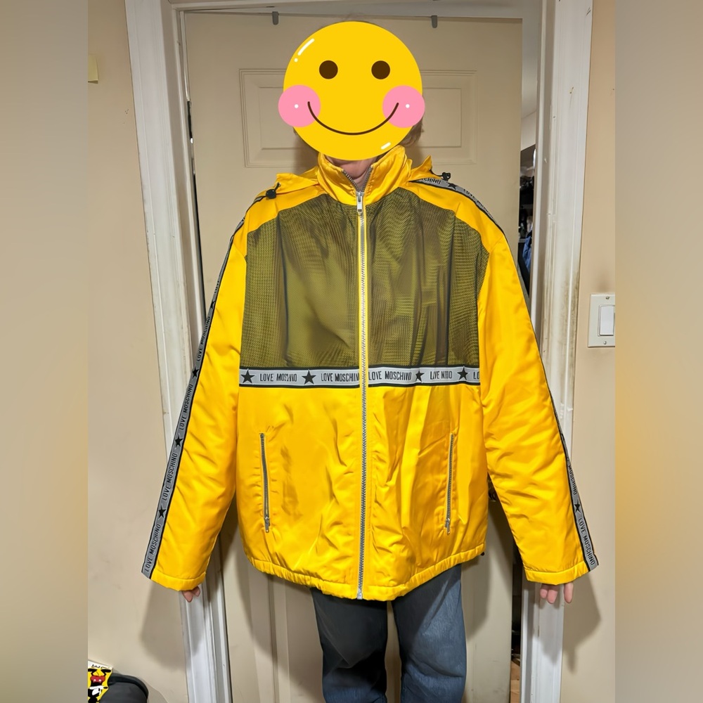 Yellow Moschino jacket
